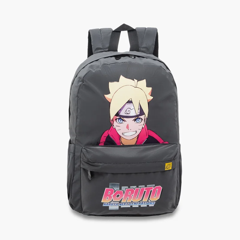 Naruto Boruto-Backpack-Naruto Next Generations- (Reflective Fabric) Grey \ 64X44X36
